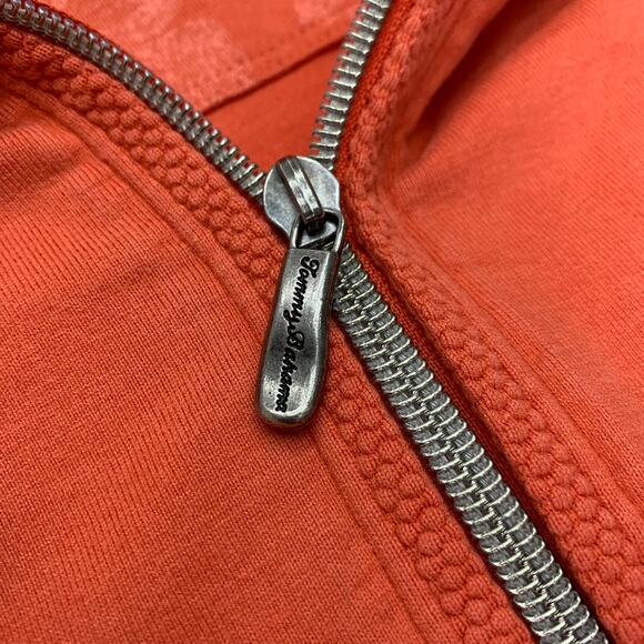 Tommy Bahama Mens Sz XXL Orange 1/4 Zip Long Sleeve Sweatshirt Super Soft - Picture 6 of 9